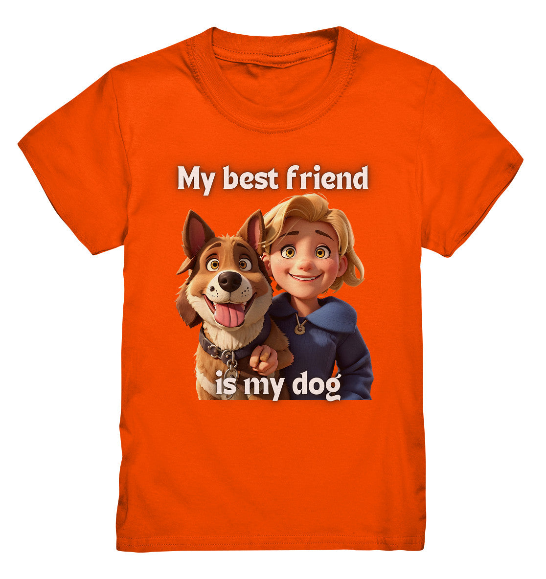 My best friend is my dog - boy and dog - Kids Premium Shirt