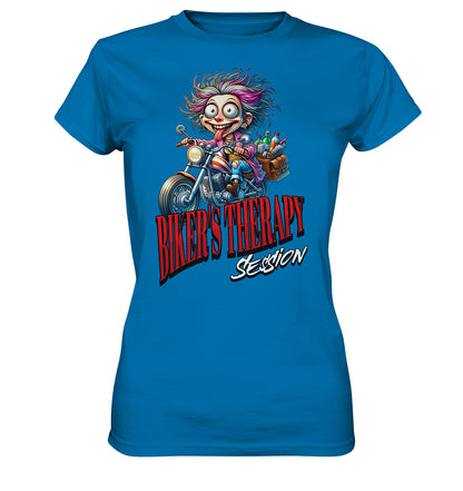 Bikers Therapy Session - Funny Design für Motorradfahrer / innen - Ladies Premium Shirt