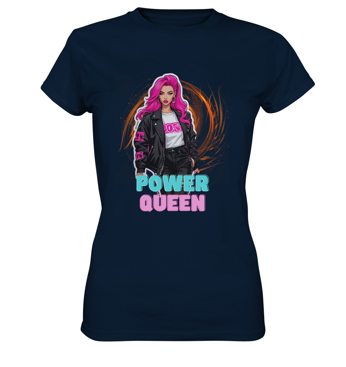 Power Queen - für die starke, selbstbewußte Frau - Ladies Premium Shirt