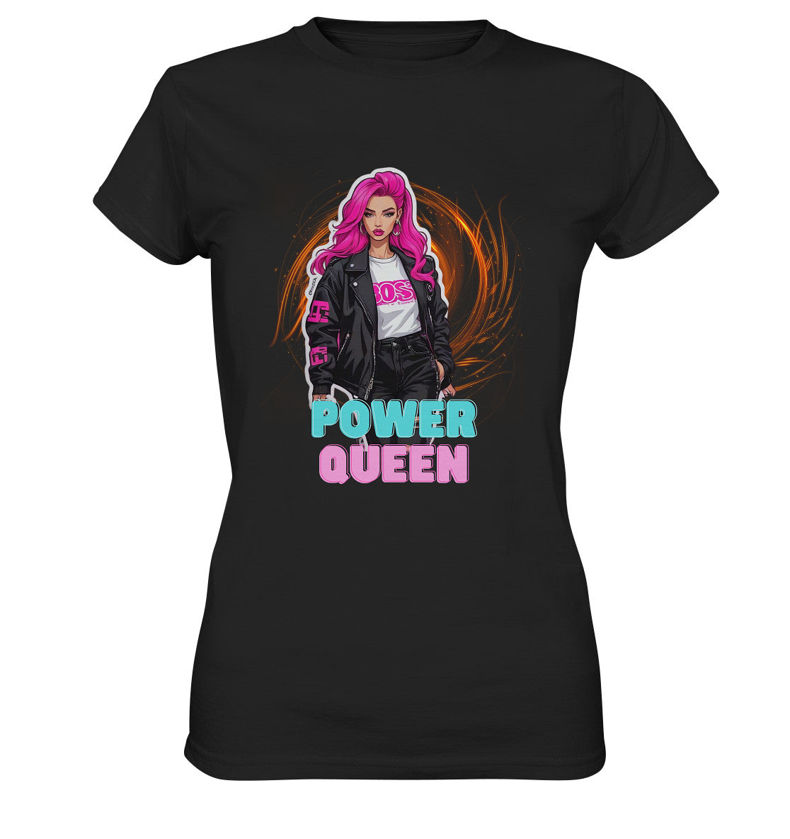 Power Queen - für die starke, selbstbewußte Frau - Ladies Premium Shirt