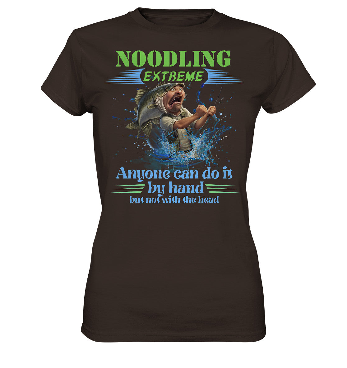 Lustige Noodling Design für Angler und Angelfreunde - Ladies Premium Shirt