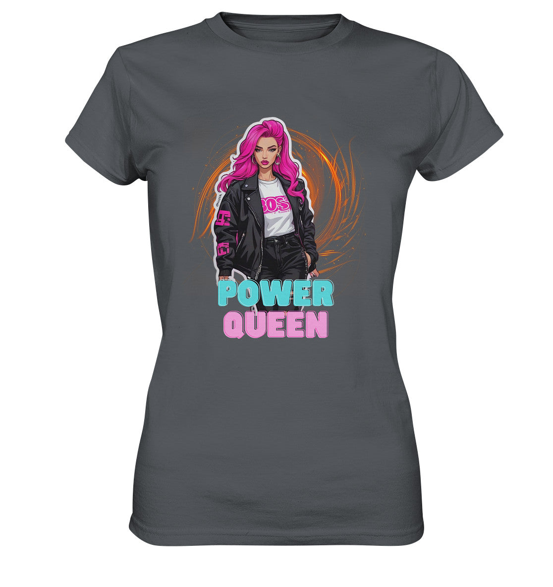 Power Queen - für die starke, selbstbewußte Frau - Ladies Premium Shirt