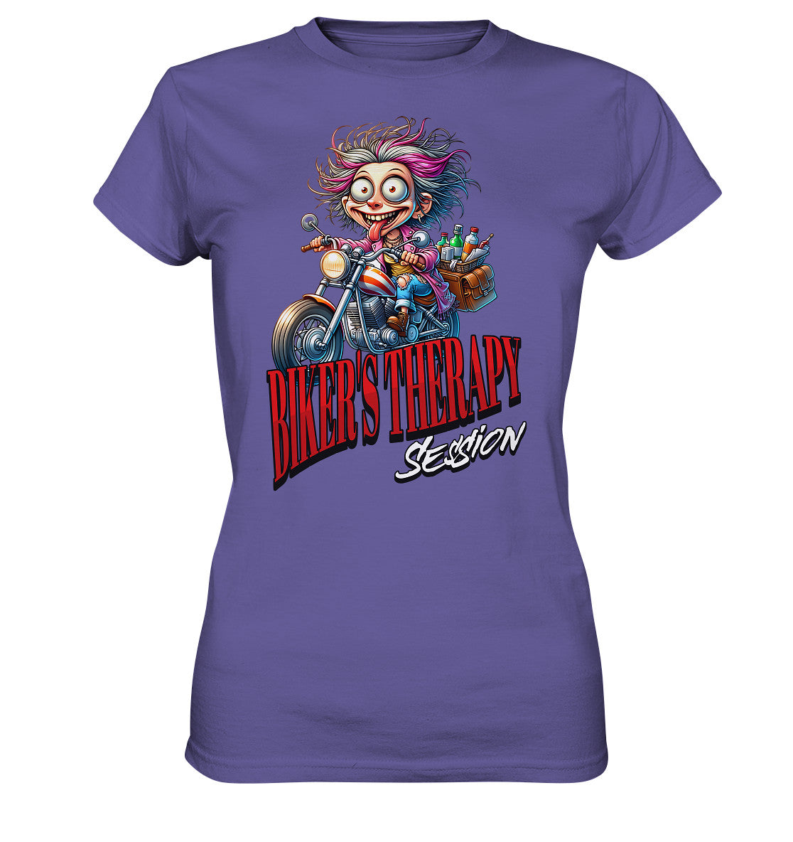 Bikers Therapy Session - Funny Design für Motorradfahrer / innen - Ladies Premium Shirt