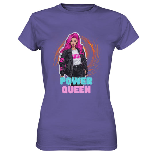 Power Queen - für die starke, selbstbewußte Frau - Ladies Premium Shirt