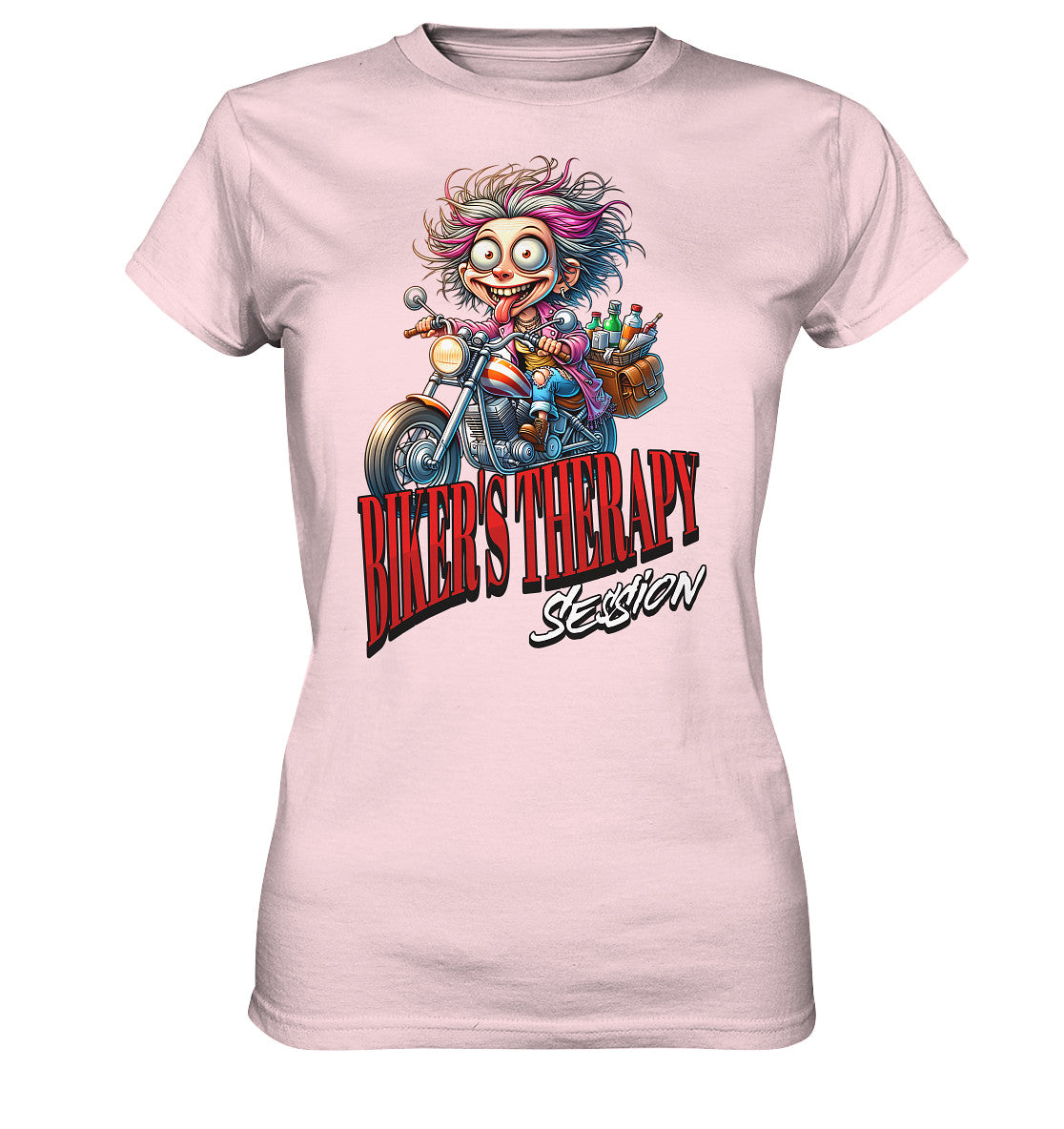 Bikers Therapy Session - Funny Design für Motorradfahrer / innen - Ladies Premium Shirt