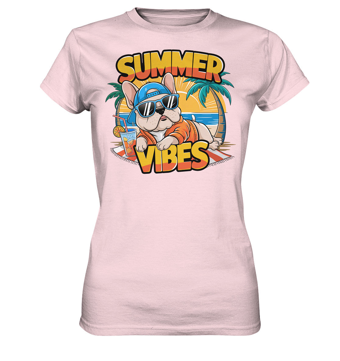 summer vibes dunkel - Ladies Premium Shirt