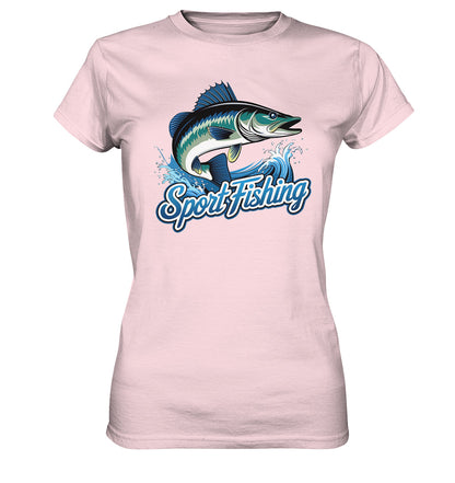 Sport Fishing Ladies Shirt – Cooles Design & Inspirierender Spruch - Ladies Premium Shirt