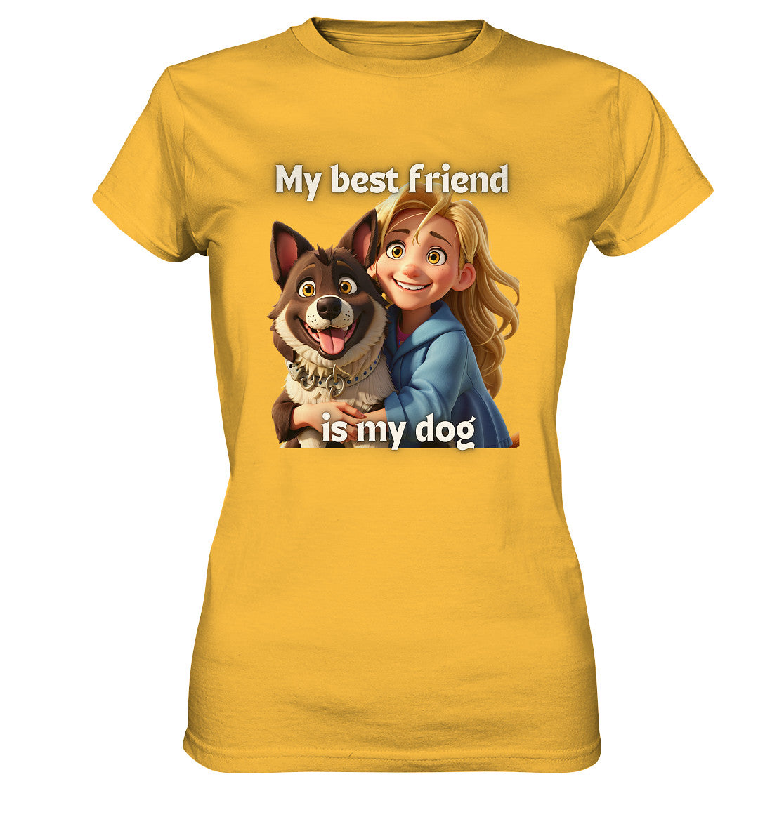 My best friend is my dog - girl and dog - Ladies Premium Shirt