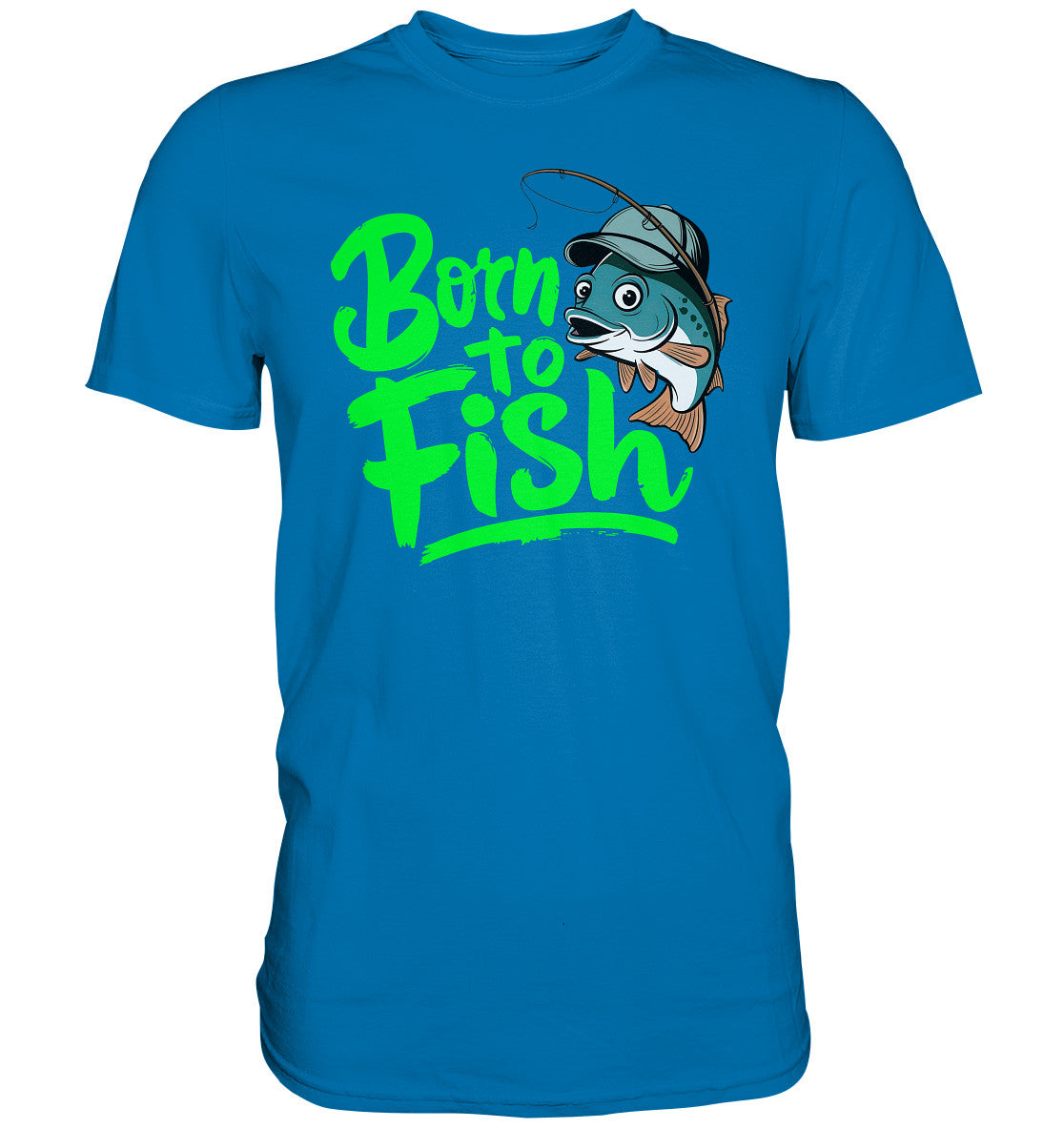 Born to Fish: Angler Shirt zum Angeln oder für die Freizeit  - Premium Shirt