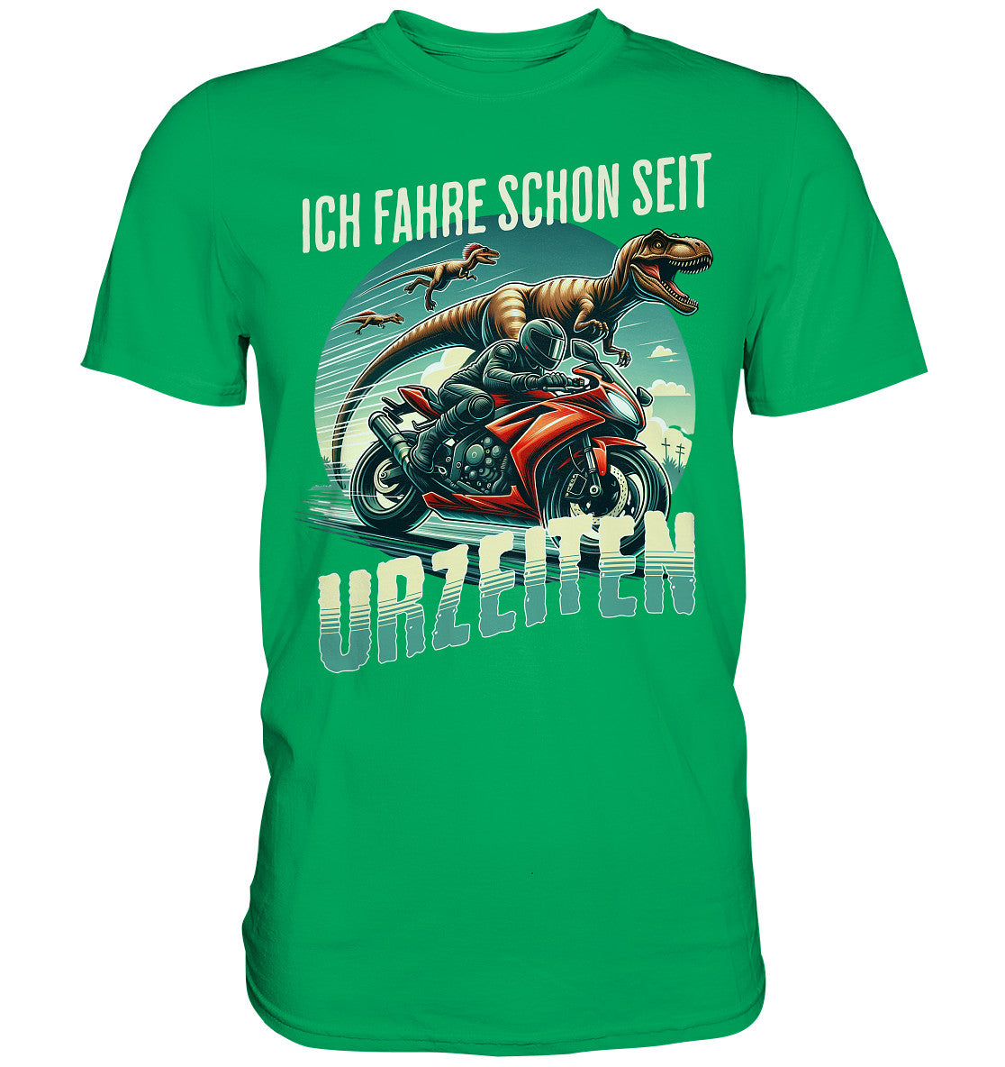 Ich fahre schon seit Urzeiten - Design für Biker und Motorradfahrer - Premium Shirt