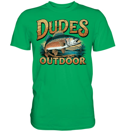 Dudes Outdoor, Design für Angler und Fischer - Premium Shirt