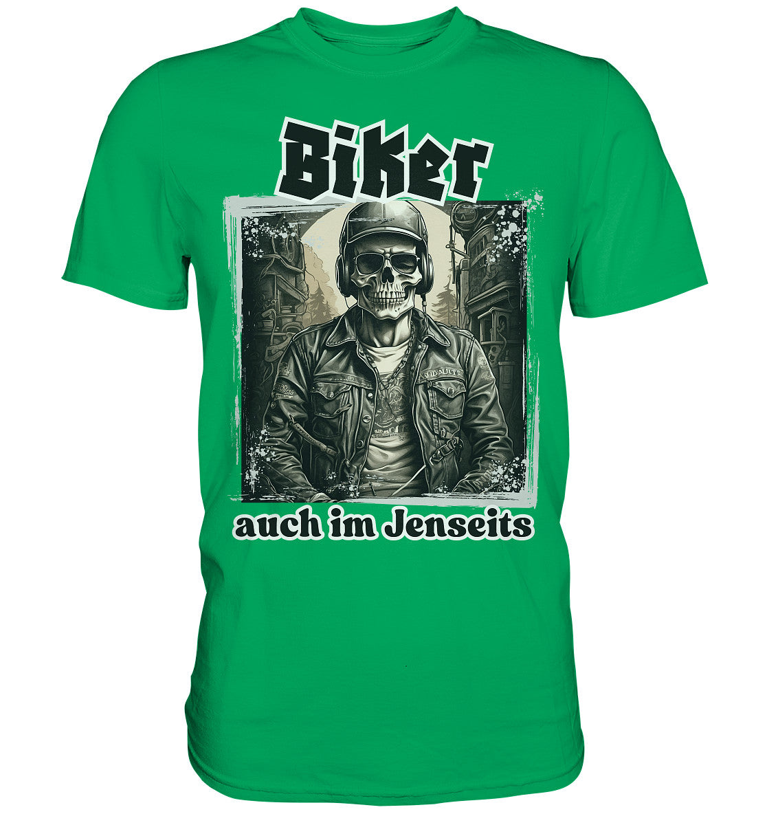 Biker, auch im Jenseits - Premium Shirt