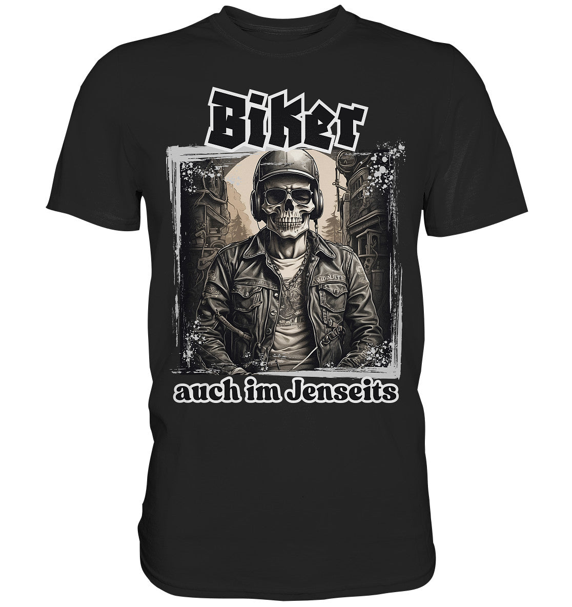 Biker, auch im Jenseits - Premium Shirt