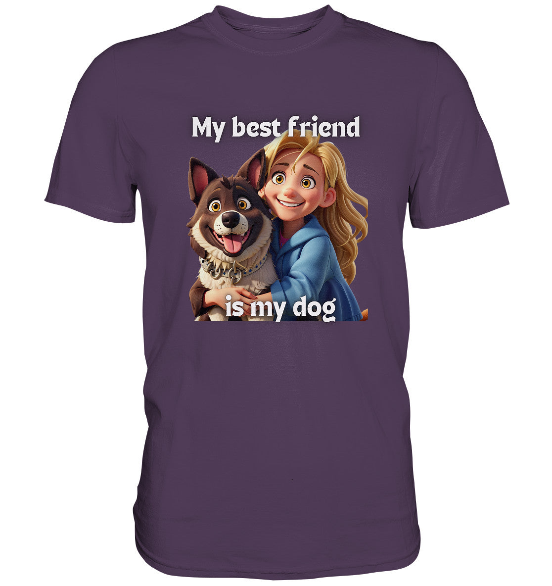 My best friend is my dog - girl and dog - Premium Shirt