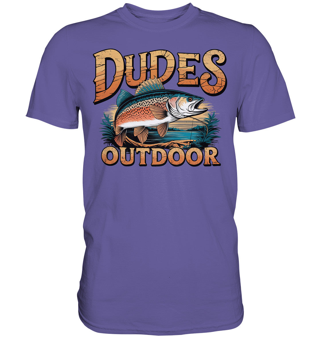 Dudes Outdoor, Design für Angler und Fischer - Premium Shirt