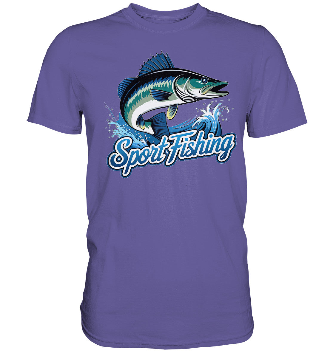 Sport Fishing Shirt – Perfektes Design mit coolem Fisch und Spruch - Premium Shirt