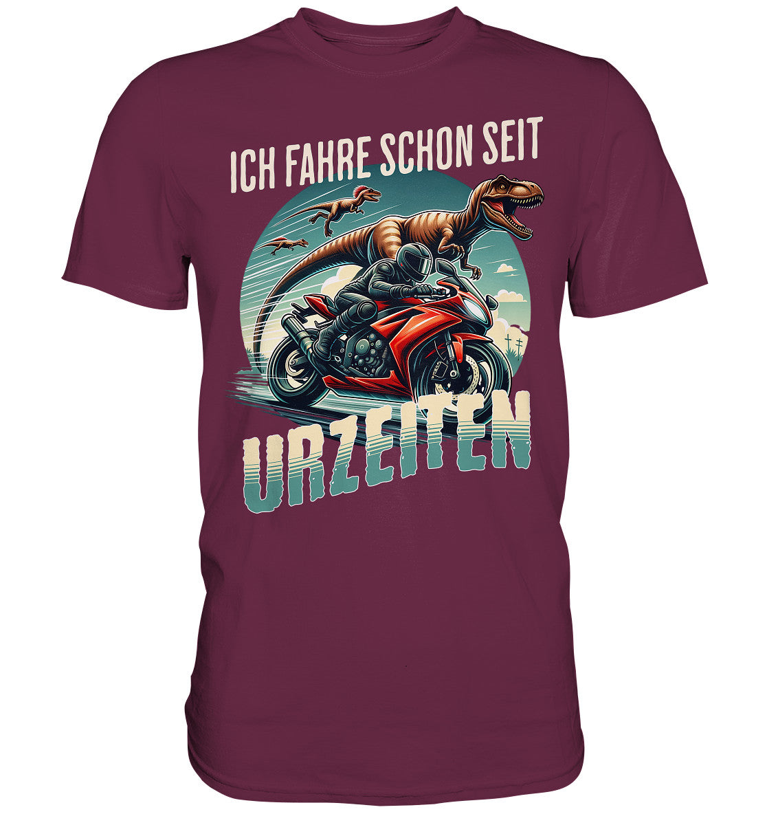 Ich fahre schon seit Urzeiten - Design für Biker und Motorradfahrer - Premium Shirt