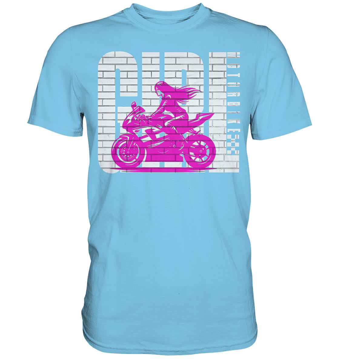 Biker Girl - Motiv für Bikerinnen und Motorradfahrerinnen - Premium Shirt