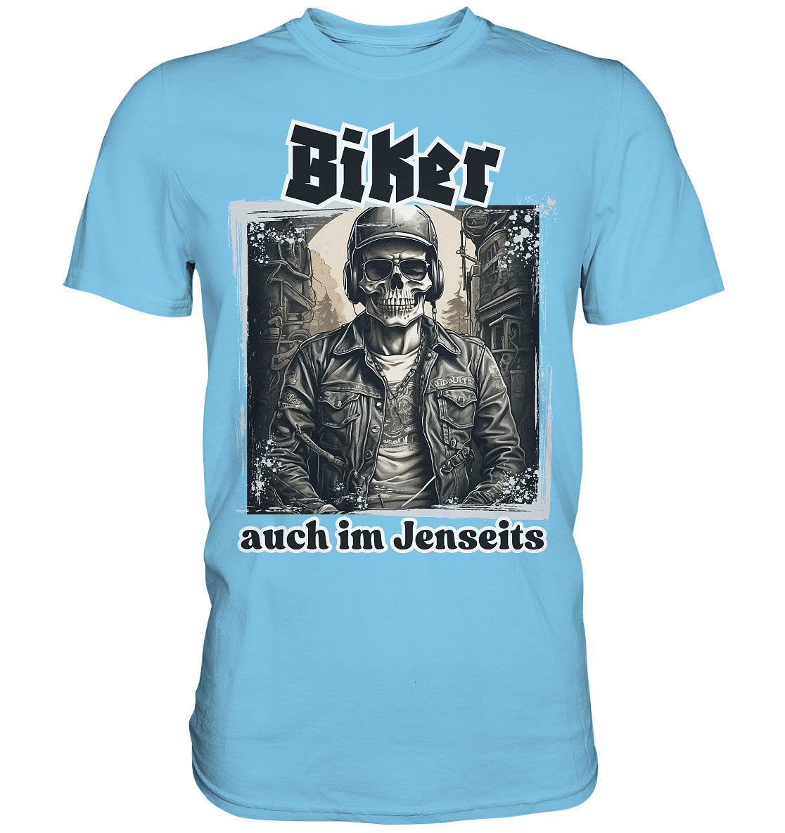 Biker, auch im Jenseits - Premium Shirt