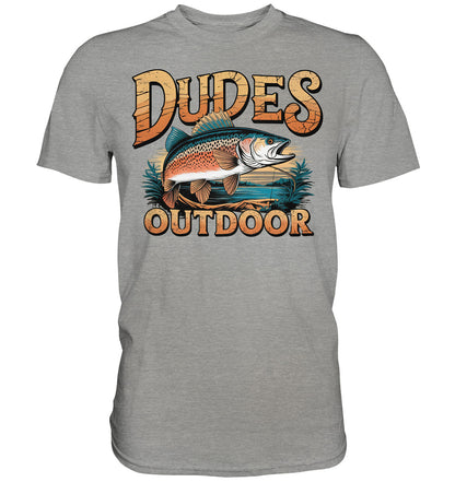 Dudes Outdoor, Design für Angler und Fischer - Premium Shirt