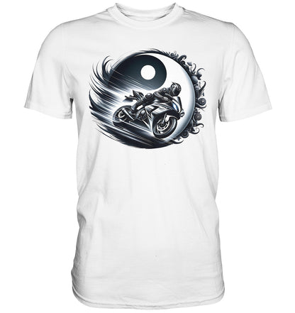 Yin und Yang Biker Shirt - Ein Muss für alle Motorradliebhaber! - Unisex Premium Shirt