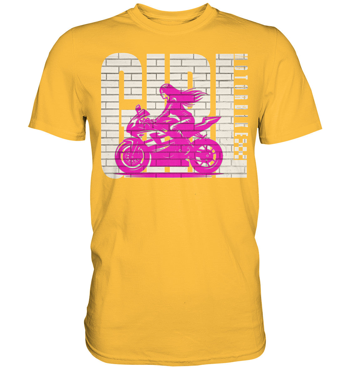 Biker Girl - Motiv für Bikerinnen und Motorradfahrerinnen - Premium Shirt