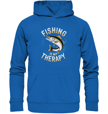 Fishing is my therapy - beidseitig bedruckter Angler-Hoodie - Premium Unisex Hoodie