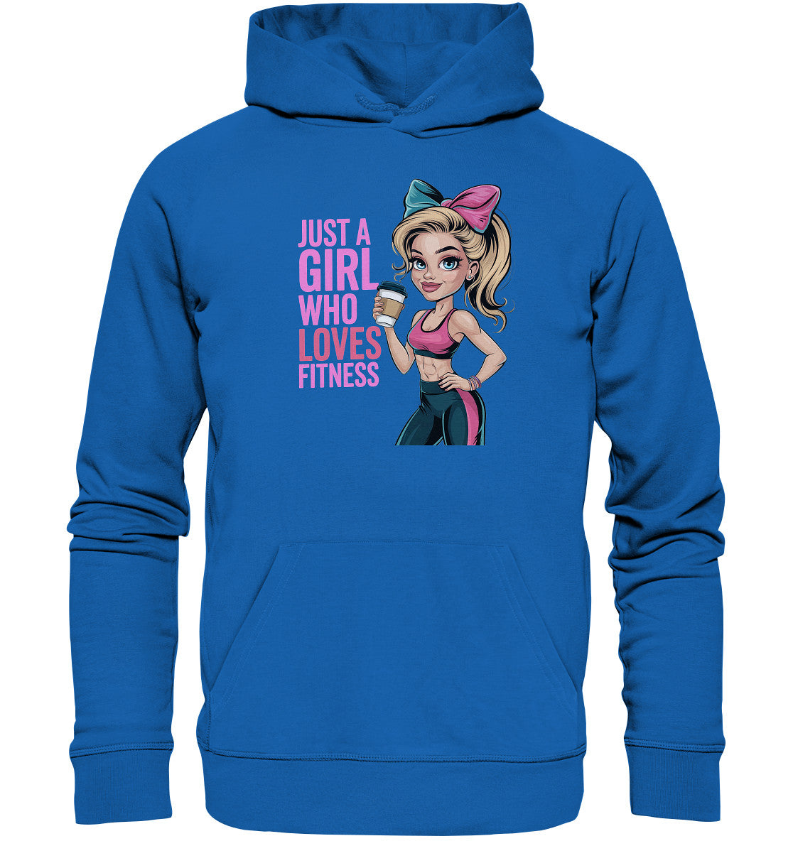 Bequemer Fitness Hoodie – 'Just a Girl Who Loves Fitness' - Premium Unisex Hoodie