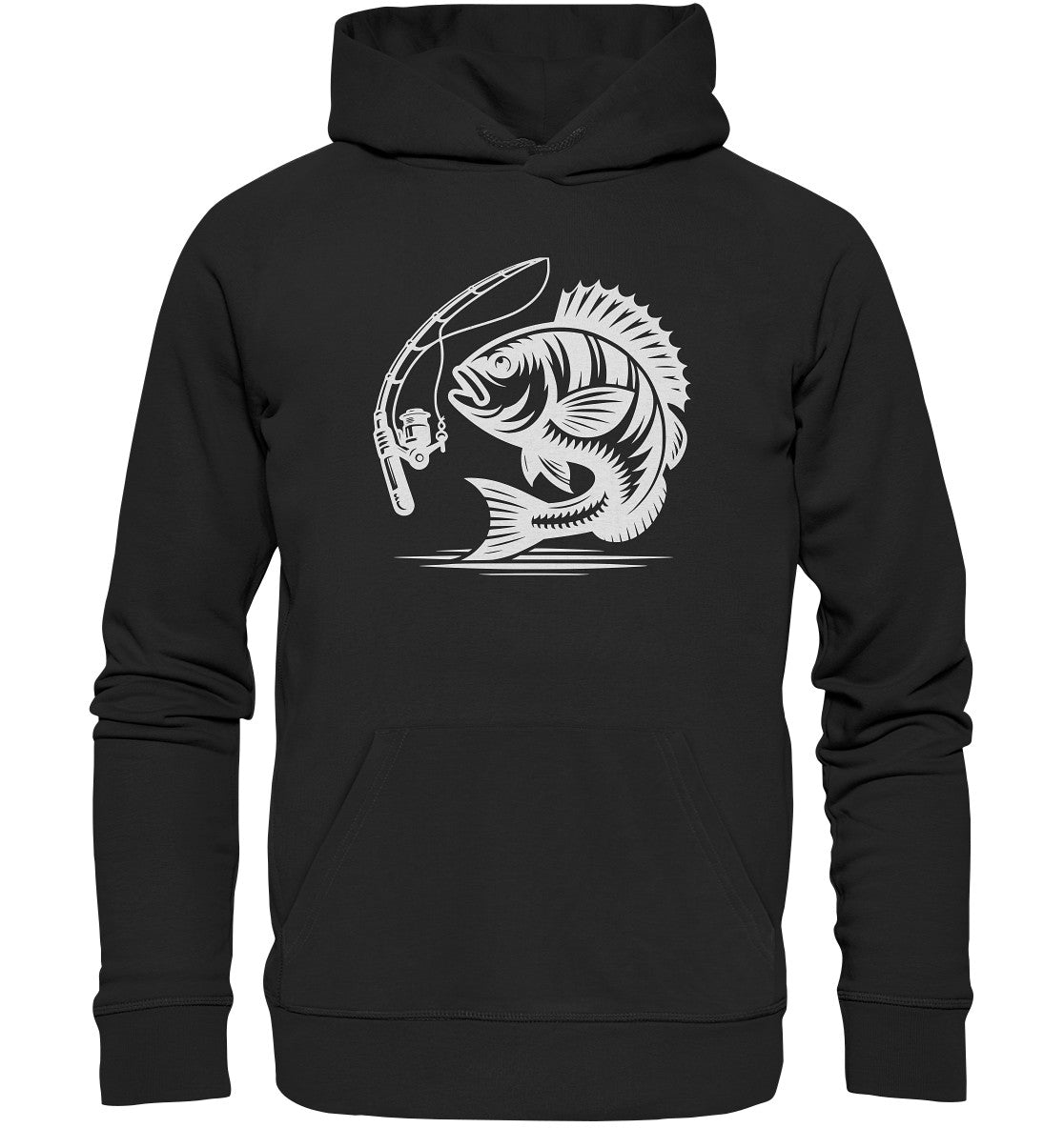 beidseitig bedruckter Angel-Hoodie – Perfekt für passionierte Angler! "Mir reichts ich geh angeln"- Premium Unisex Hoodie