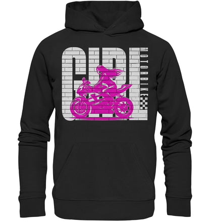 Birker Girl - Motiv für Bikerinnen und Motorradfahrerinnen - Premium Unisex Hoodie