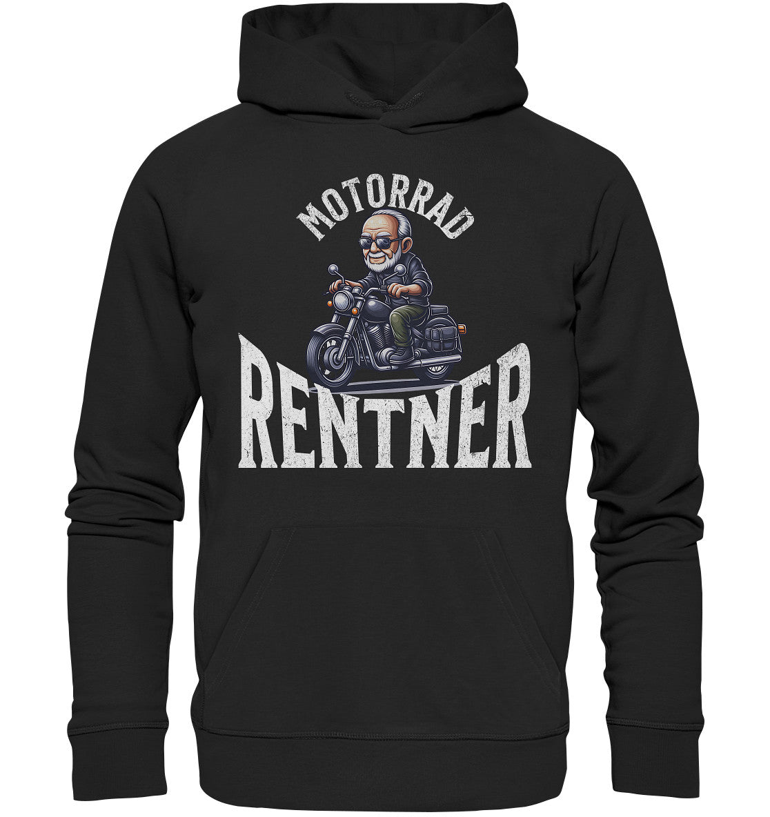 Motorrad Rentner – Man ist nicht zu als fürs Motorrad - Premium Unisex Hoodie