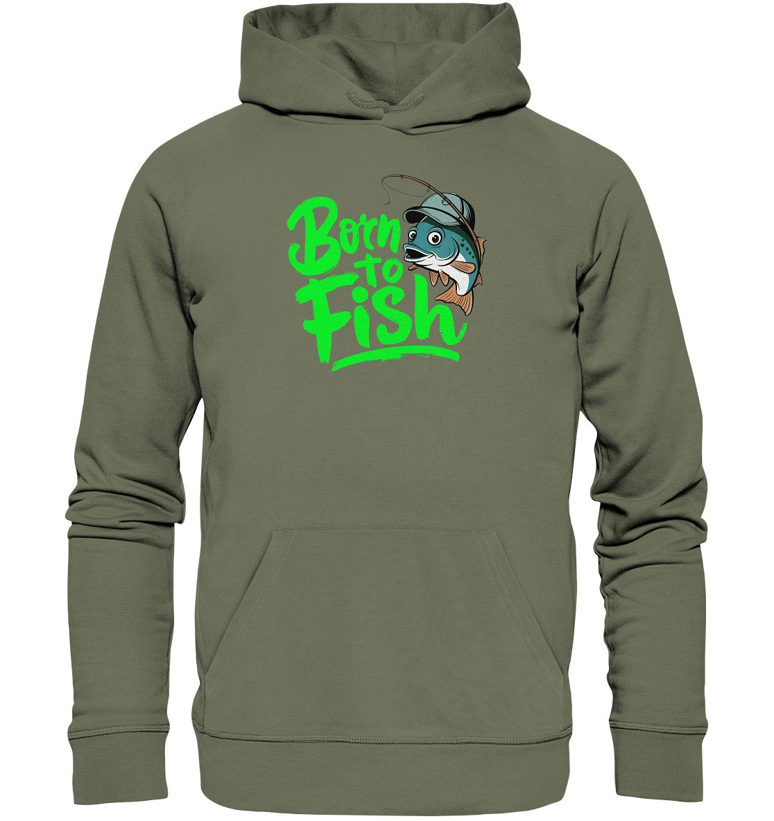 Born to Fish: Beidseitig Bedruckter Hoodie für Angler und Fischliebhaber - Premium Unisex Hoodie