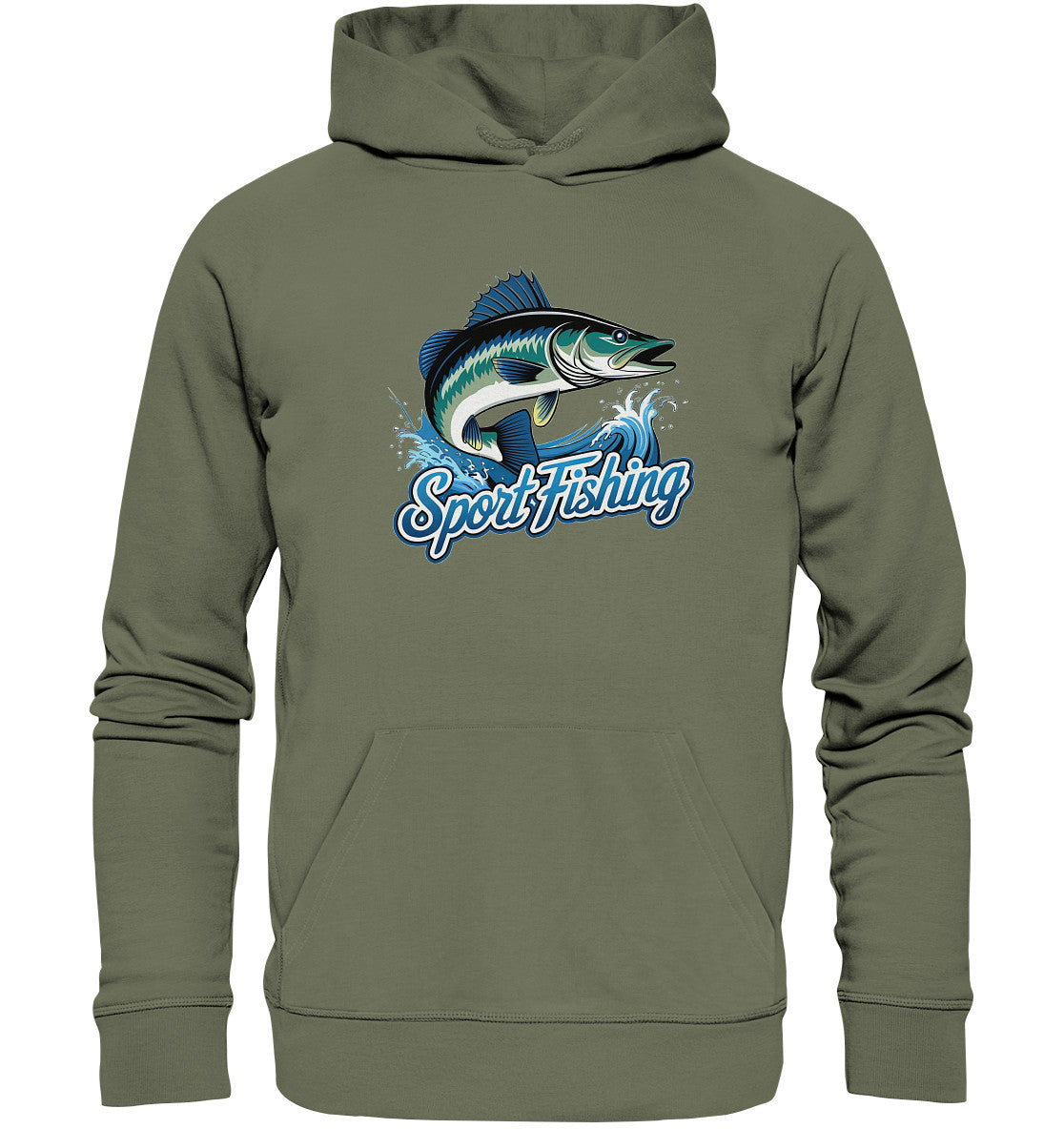 Sport Fishing Hoodie – Perfektes Design mit coolem Fisch und Spruch - Premium Unisex Hoodie