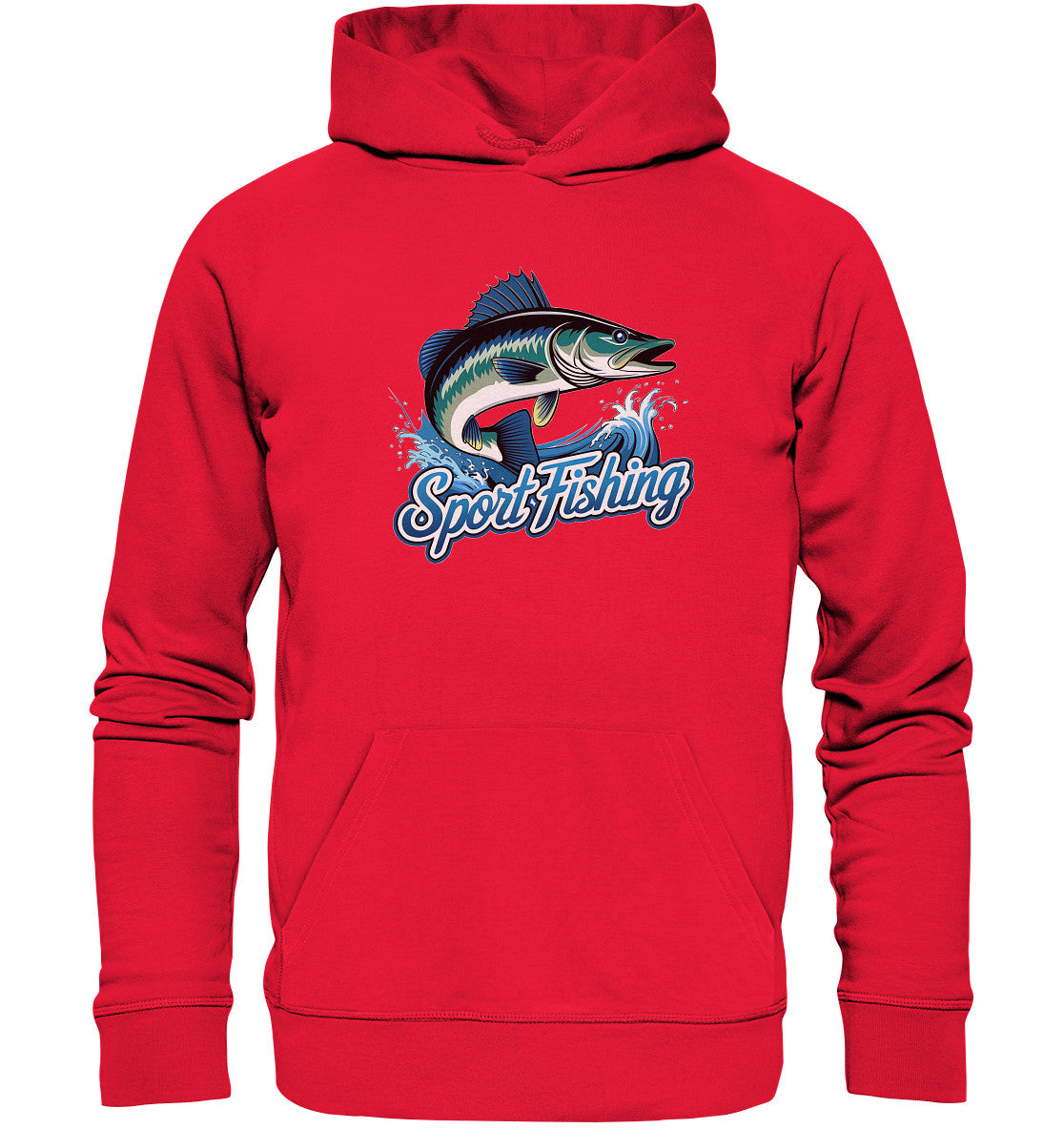 Sport Fishing Hoodie – Perfektes Design mit coolem Fisch und Spruch - Premium Unisex Hoodie