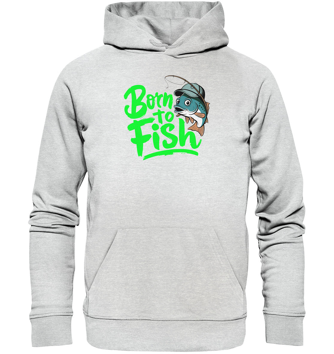 Born to Fish: Beidseitig Bedruckter Hoodie für Angler und Fischliebhaber - Premium Unisex Hoodie