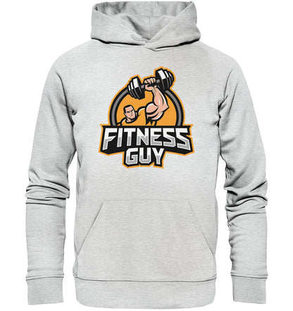 Hoodie Fitness Guy mit Muskel-Handhantel-Motiv - Perfekt für Sportbegeisterte! - Premium Unisex Hoodie