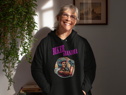 Biker Grandma – Wild fahren, Frei leben - Premium Unisex Hoodie