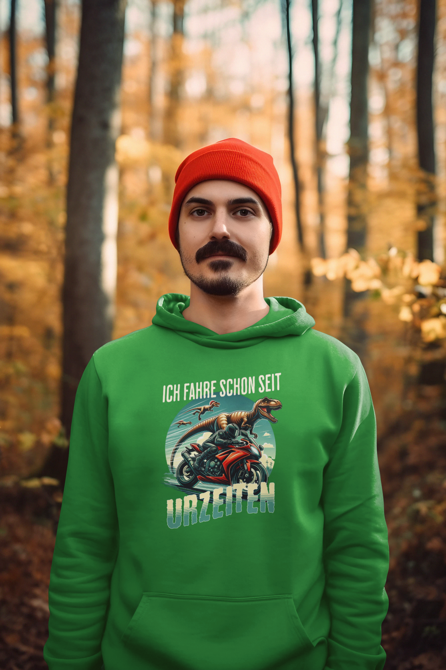 Ich fahre schon seit Urzeiten - Design für Biker und Motorradfahrer - Basic Unisex Hoodie