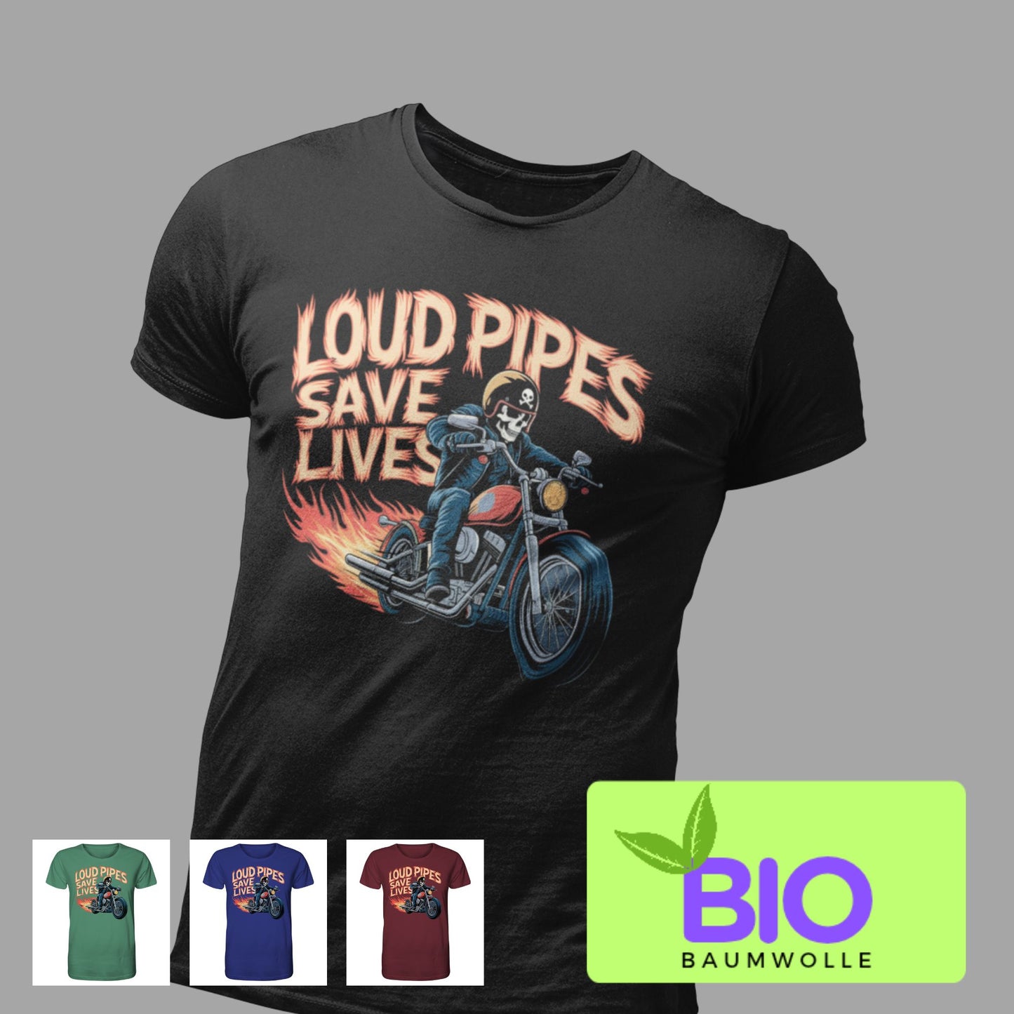 Loud pipes save lives - Organic Shirt