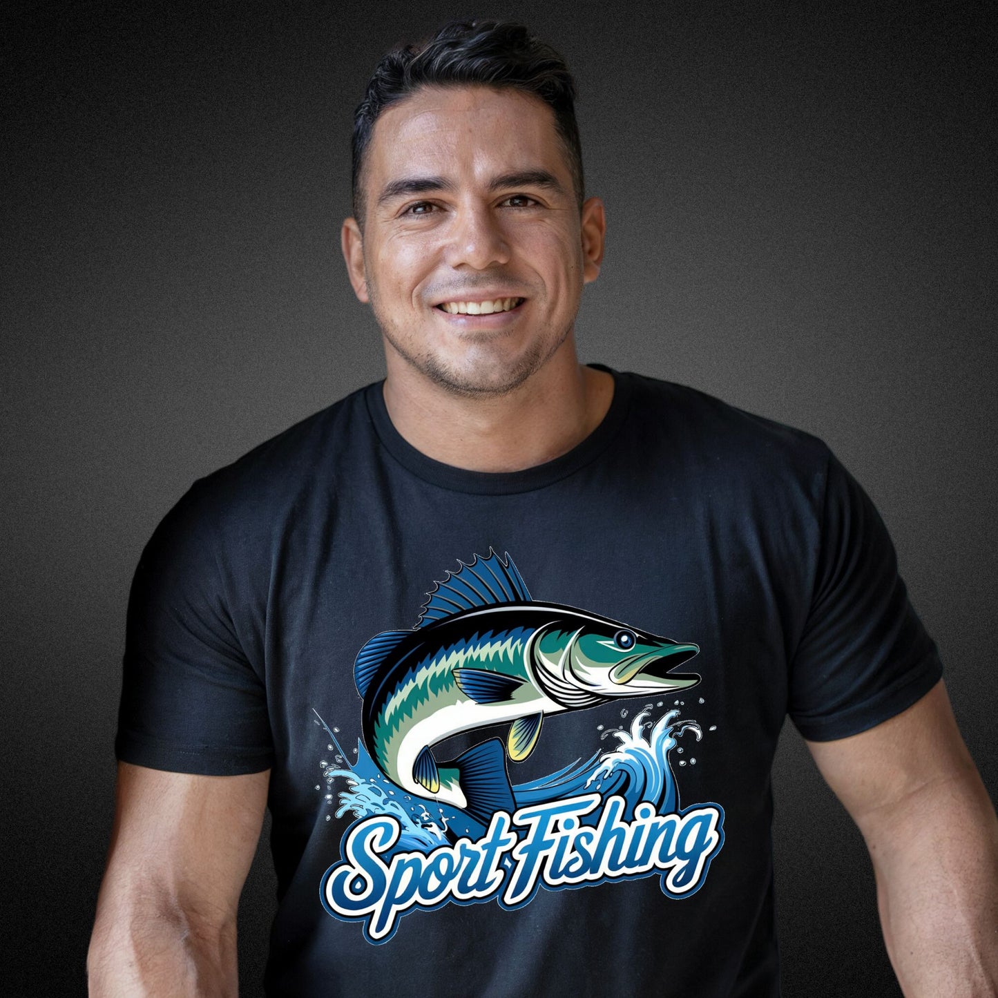 Sport Fishing Shirt – Perfektes Design mit coolem Fisch und Spruch - Premium Shirt