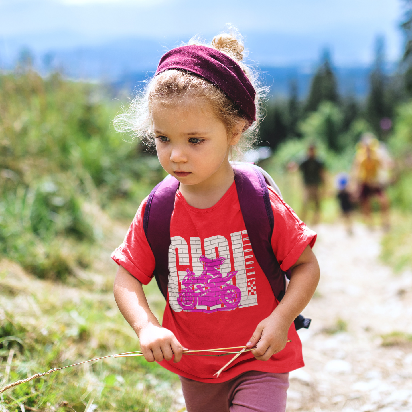 Birker Girl - Motiv für Bikerinnen und Motorradfahrerinnen - Kids Premium Shirt