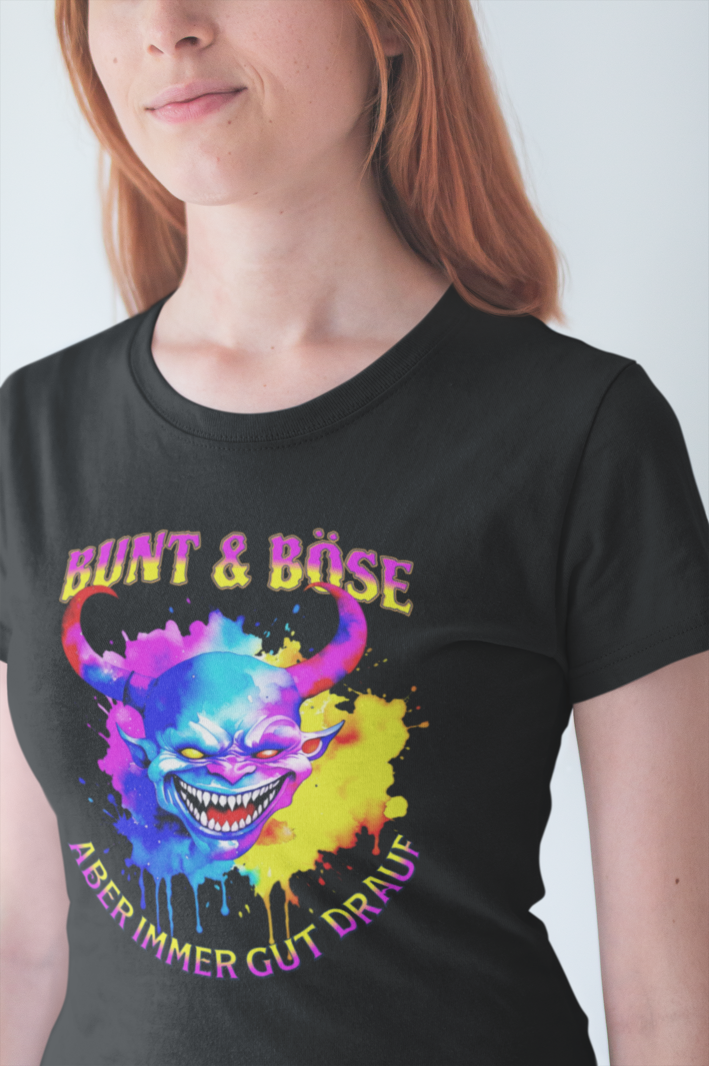 Bunt und Böse, aber immer gut drauf - Premium Shirt