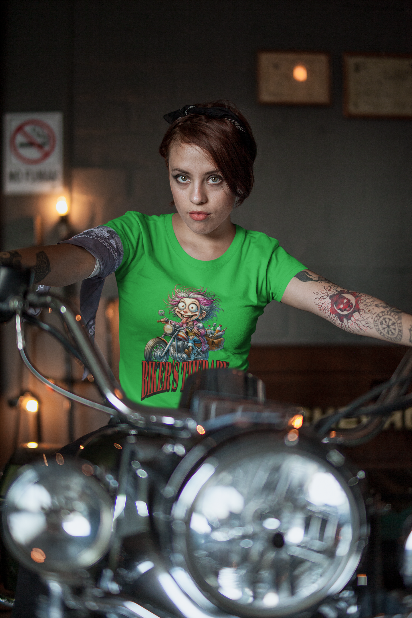 Bikers Therapy Session - Funny Design für Motorradfahrer / innen - Ladies Premium Shirt