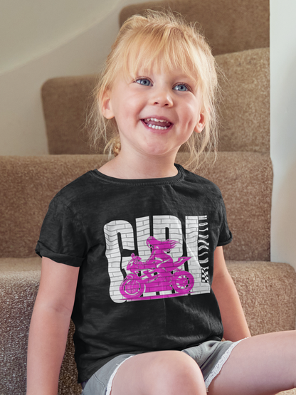 Birker Girl - Motiv für Bikerinnen und Motorradfahrerinnen - Kids Premium Shirt