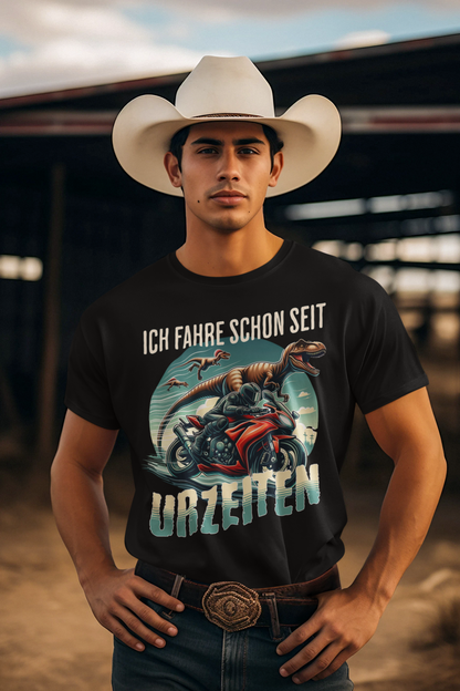 Ich fahre schon seit Urzeiten - Design für Biker und Motorradfahrer - Premium Shirt