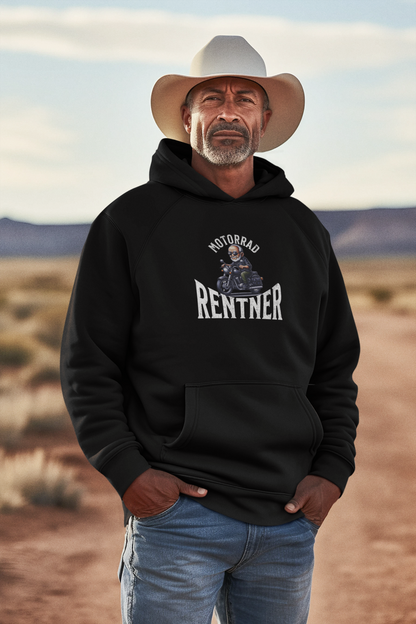 Motorrad Rentner – Man ist nicht zu als fürs Motorrad - Premium Unisex Hoodie